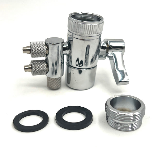 Diverter valve with supply and return