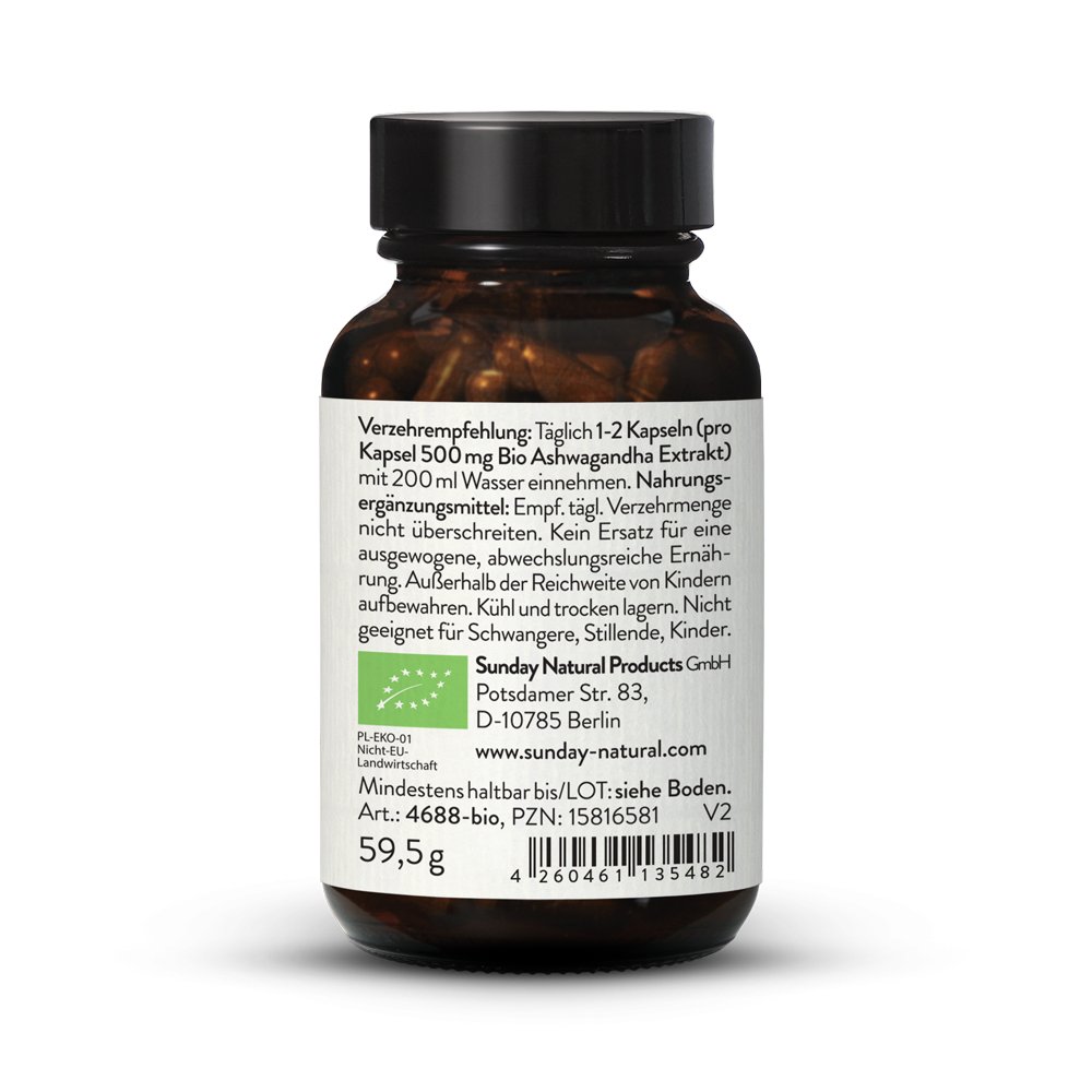 Ashwagandha KSM-66 100 gélules. Organique