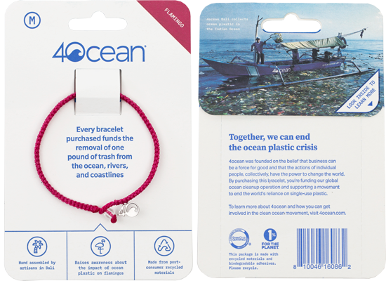 4Ocean Armband Ghost Net seafoam green