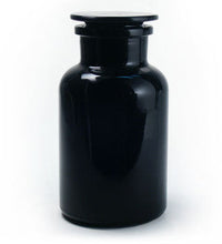Violettglas Apothekerglas mit Glasstopfen 1,0 Ltr.