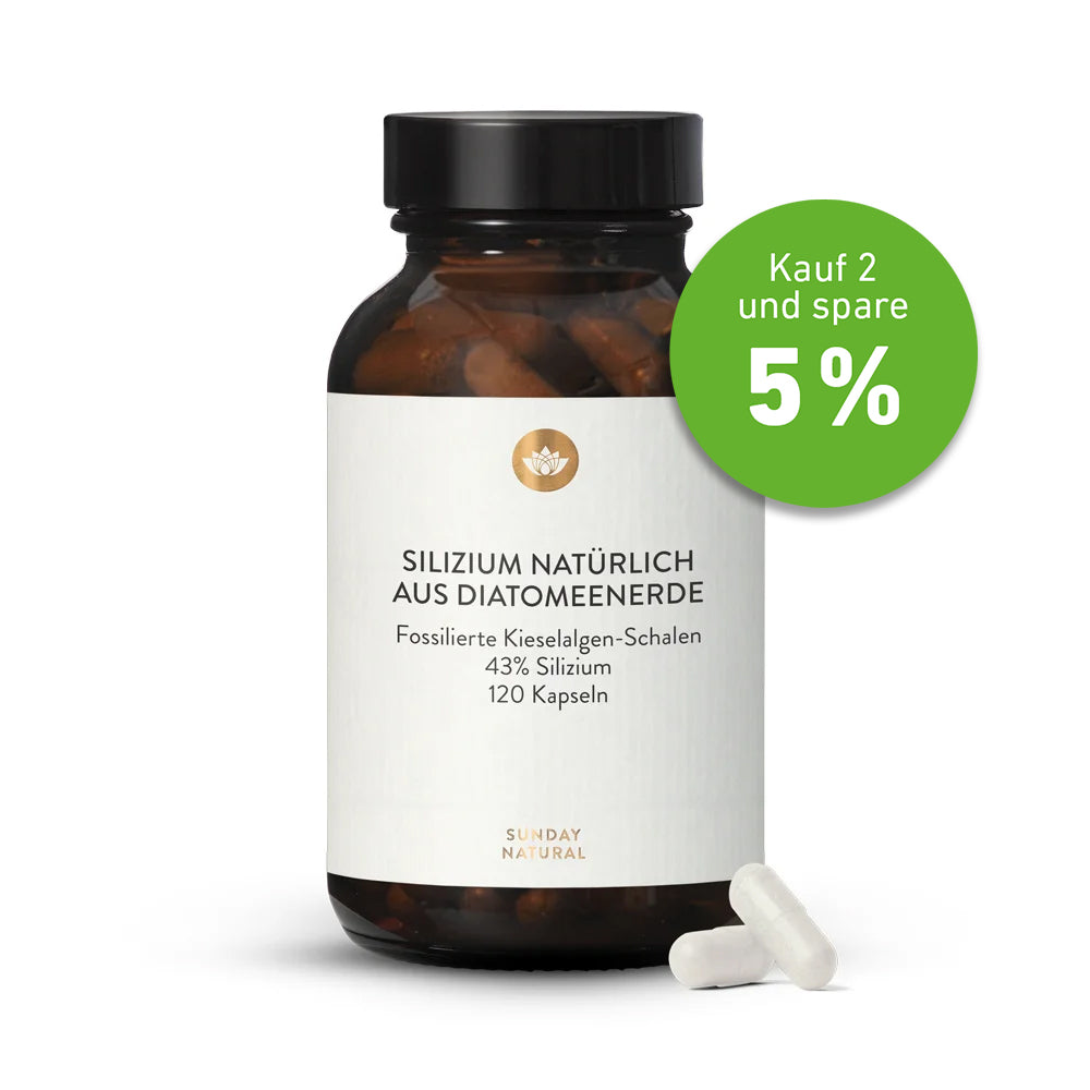 Silizium natürlich aus Diatomeenerde120 Kps.