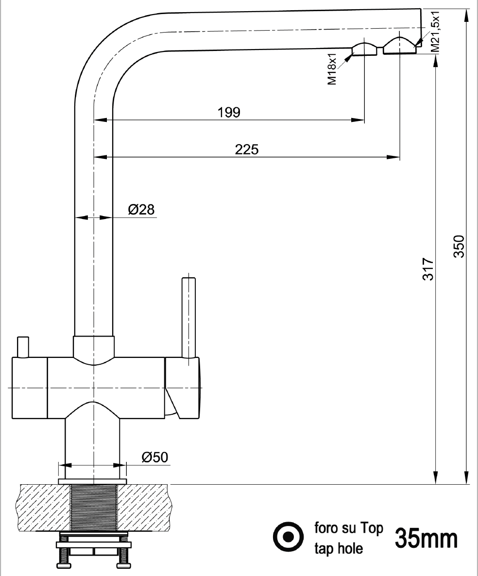 4-Wegehahn WS4-414 ND black