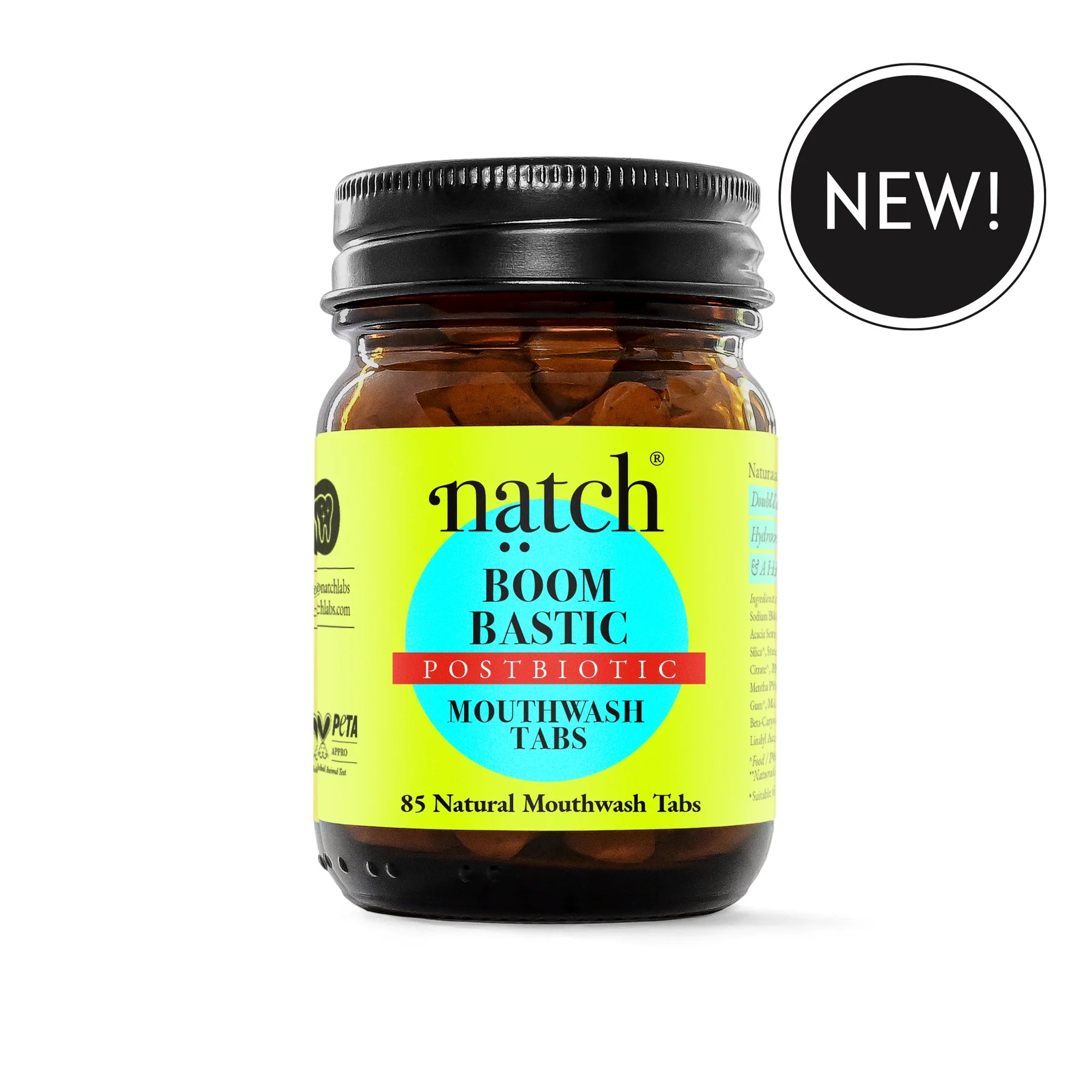 Boom Bastic Postbiotic - Mundwasser Tabs, 85 Stück
