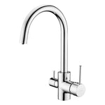  3 Wege Wasserhahn in schwarz matt ist die optimale Lösung, wenn Sie keinen zusätzlichen Wasserhahn für den Wasserfilter installieren möchten bzw. können. 