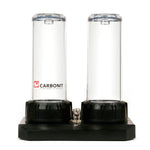 DUO HPS Basic-SUntertisch-Trinkwasserfilter für 2 parallel Filter ohne Patrone und Entnahmehahn
