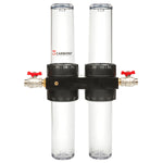 QUADRO HP-9 Untertisch-Trinkwasserfilter für 4 parallele Einsätze ohne Patronen