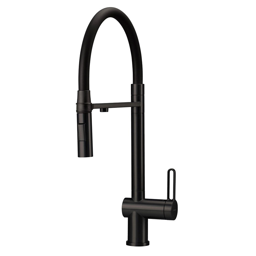 3-Wege-Armatur WS3-110b | V2A Edelstahl Black | Flexschlauch