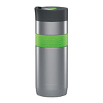 boddels KOFFJE 370 ml, Thermobecher Edelstahl, Druckknopf, apfelgrün