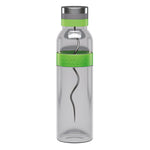 boddels SUND 1100 ml, Glaskaraffe Borosilikat mit Fruchtspieß, Dekor apfelgrün