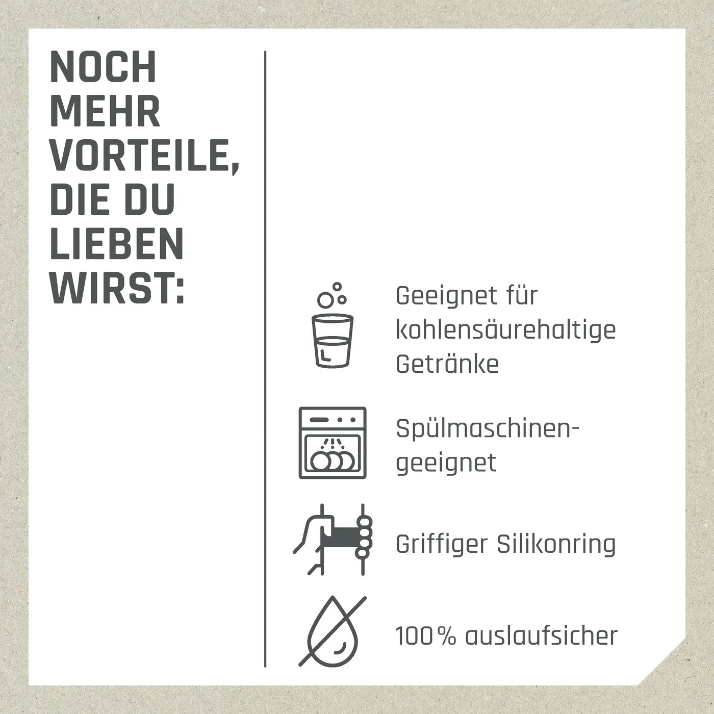 boddels PULLE Trinkflasche 1,0 l isoliert anthrazit/taupe