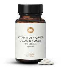 Vitamin D3 + K2 MK7 20000 IE/200 µg 180 Tbl.