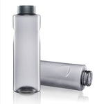 Kavodrink Premium Trinkflasche 0,8 L, inkl. grauen Premium 2K Deckel mit Dichtung, BPA-frei, Farbe Frosted Grau
