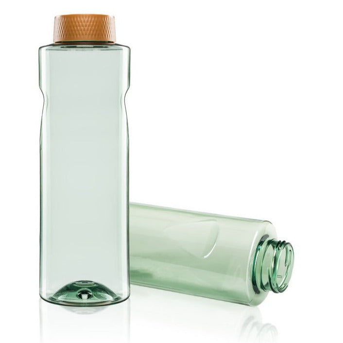 Kavodrink Premium Trinkflasche 0,8 L, inkl. grauen Premium 2K Deckel mit Dichtung, BPA-frei, Farbe grün