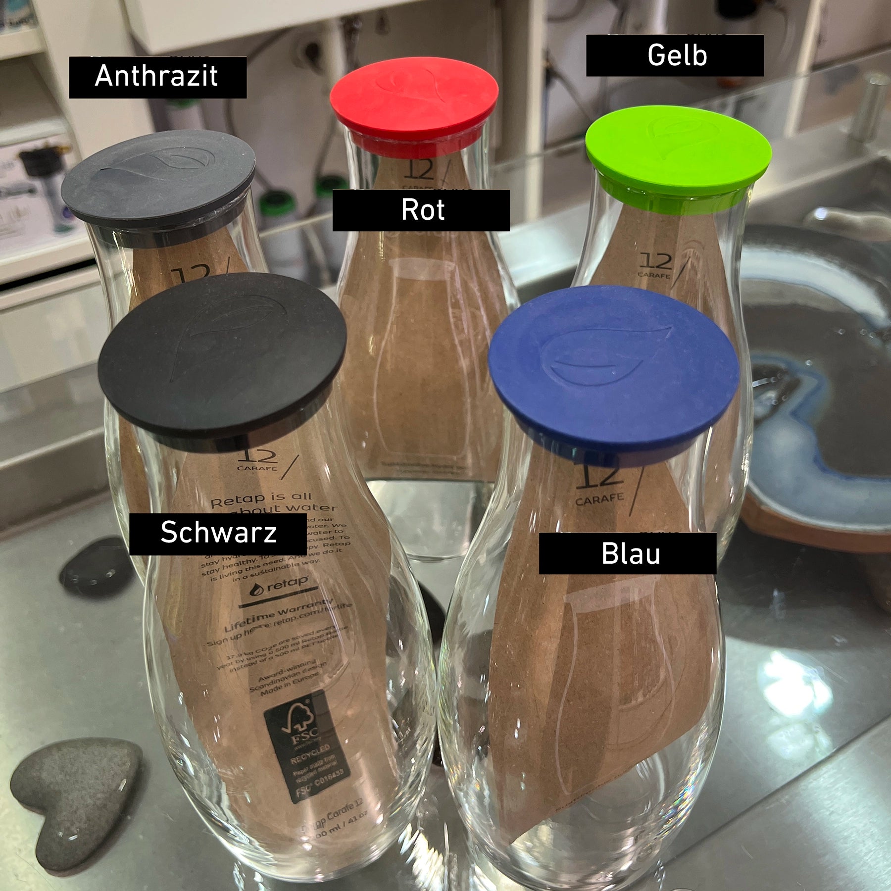 Carafe à reboucher 1,2 l