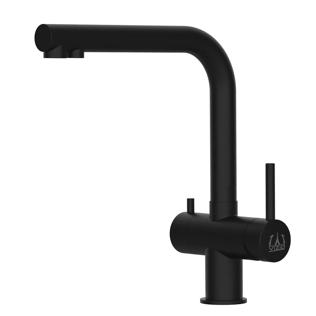 3-Wege-Armatur WS3-119nb | V4A Edelstahl Black | niedrige Variante