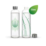 1-Liter Glas-Trinkflasche: Jetzt gibt es die Trinkerinnerung von drinkitnow auch für unterwegs.