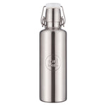 Soulbottle steel "grau", Edelstahlfasche, Bügelverschluss isoliert, 0,6L