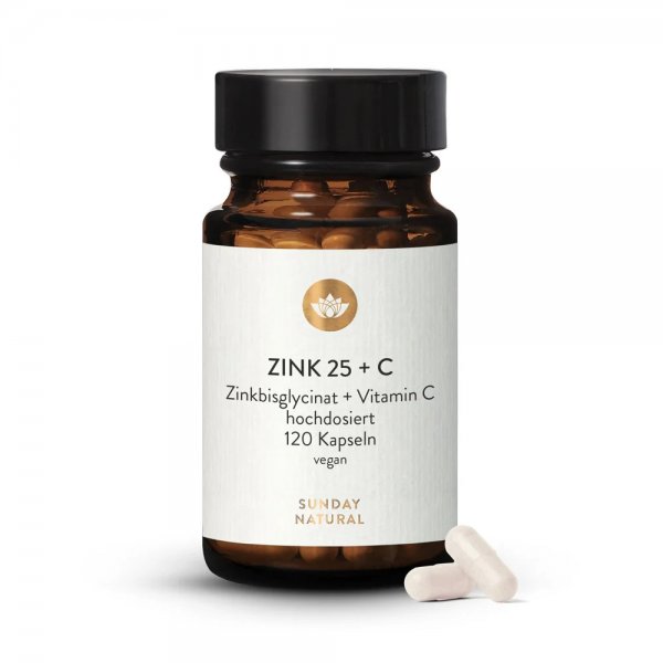 Zink 25 mg + C 120 Kps.